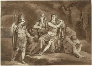 Underworld Prints: Telemachus Requests Permission from Pluto to Seek His Father in the Underworld
