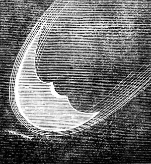 Telescopic Appearances of Donati's Comet, as seen from the Cambridge Observatory, Sept 25... 1858. Creator: Unknown
