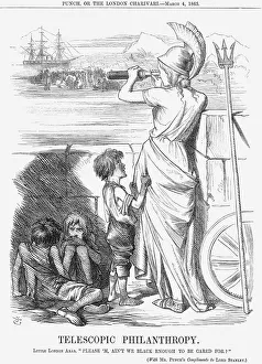 Telescope Prints: Telescopic Philanthropy, 1865. Artist: John Tenniel