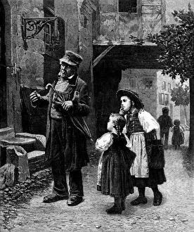 Aprons Prints: Please Tell Us The Time!, by F. Sonderland, 1871. Creator: Unknown