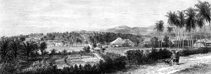Indian Ocean Prints: Telok Betong, Sumatra, one of the places destroyed, 1883. Creator: Unknown