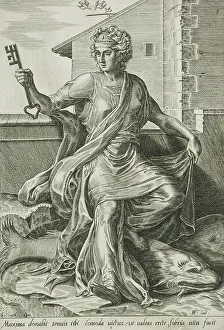 Temperance Prints: Temperance, 1560. Creator: Cornelis Cort