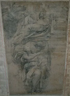 Domenichino Prints: Temperance, 1628-1630. Creator: Domenichino (Italian, 1581-1641)