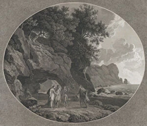 Battista Cipriani Gallery: The Tempest, Act I: Ferdinand and Miranda, 1788. Creator: Samuel Middiman