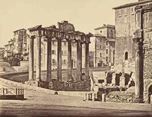Albumen Print From Glass Negative Collection: Tempio della Concordia, 1848-52. Creator: Eugene Constant