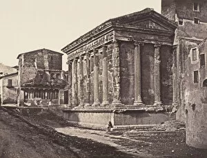 Images Dated 20th November 2020: Tempio della Fortuna Virile, 1848-52. Creator: Eugene Constant
