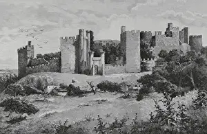 Heritage Prints: Templar castle, Ponferrada, Spain, 1883. Creator: Tomas Campuzano y Aguirre