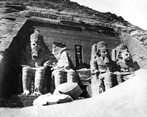 Bonfils Collection: The Temple of Abu Simbel, Nubia, Egypt, 1878. Artist: Felix Bonfils