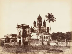Calcutta Prints: Temple at Allipore, 1850s. Creator: Captain R. B. Hill