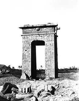 Images Dated 9th February 2007: Temple Arch at Karnak, Egypt, 1863-1864. Artist: Richard Phene Spiers
