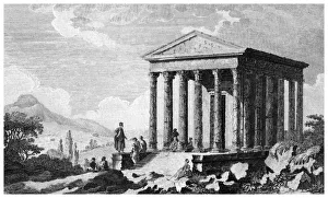 Octavian Prints: Temple of Augustus at Mylasa (Milas), Turkey, 19th century
