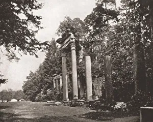 Surrey Prints: The Temple of Augustus at Virginia Water, Surrey, 1894. Creator: Unknown
