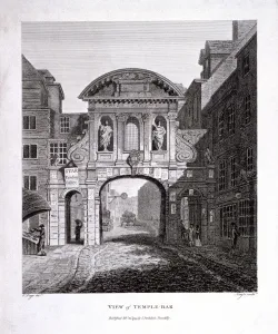 Temple Bar Prints: Temple Bar, London, 1799. Artist: James Neagle