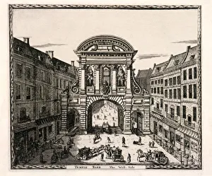 Temple Bar Prints: Temple Bar, London, c1700. Artist: Johannes de Ram