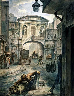 Temple Bar Prints: Temple Bar, London, c1800