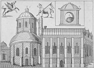 Temple Church Prints: Temple Church, City of London, 1720