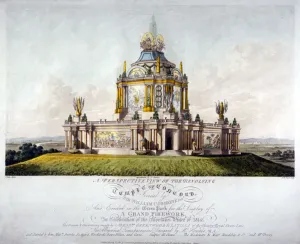 Smart Prints: Temple of Concord, Green Park, Westminster, London, 1814. Artist: J Jeakes