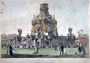 Temple of Concord, Green Park, Westminster, London, 1814