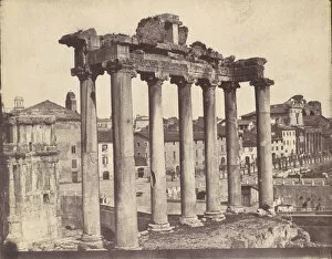 Calvert Gallery: Temple of Concord, Rome, 1850s. Creator: Calvert Jones