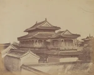 Peking Prints: Temple of Confucius, Pekin, October 1860, 1860. Creator: Felice Beato