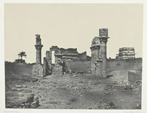 Du Camp Maxime Prints: Temple d Hermontis, Haute-Egypte, 1849 / 51, printed 1852. Creator: Maxime du Camp