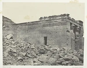 Maxime Du Camp Gallery: Temple De Dandour (Ancienne Tantour), DedieaLa Triade Osiris-Isis-Horus