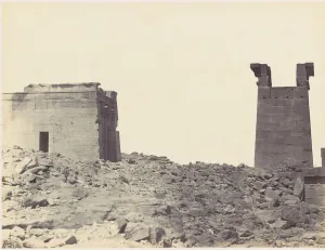 Nubia Prints: Temple de Dandour en Nubie, 1860s. Creator: Wilhelm Hammerschmidt
