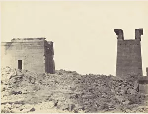 Images Dated 10th August 2020: Temple de Dandour en Nubie, 1860s. Creator: Wilhelm Hammerschmidt