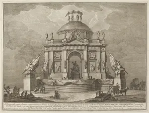 Etching On Laid Paper Gallery: A Temple Dedicated to Peace, for the 'Chinea'Festival, 1773