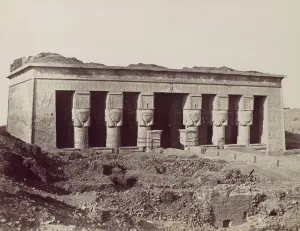 Beato Gallery: Temple a Denderah, 1870s. Creator: Antonio Beato