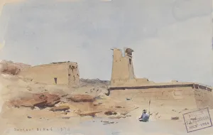 Terrace Prints: The Temple of Dendur, Showing the Pylon and Terrace