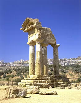 Agrigento Collection: Temple of Dioscuri, Agrigento, Sicily, Italy