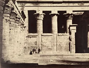 Gray Gustave Le Prints: Temple of Edfu, 1867. Creator: Gustave Le Gray