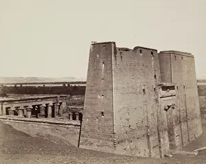 Temple of Edfu, 19th century. Creator: Anon