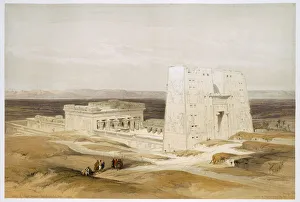 Idfu Prints: Temple of Edfu, ancient Apollinopolis, Upper Egypt, 19th century. Artist: David Roberts
