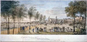 Temple Gardens Prints: Temple Gardens, London, c1822
