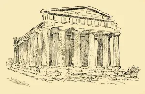 5th Century Bc Prints: The Temple of the Greek Colony at Agrigentum in Sicily, c1930. Creator: Unknown