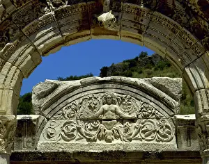 Relief Prints: Temple of Hadrian, Ephesus (Curetes Street. Anatolia), 1999. Creator: LTL