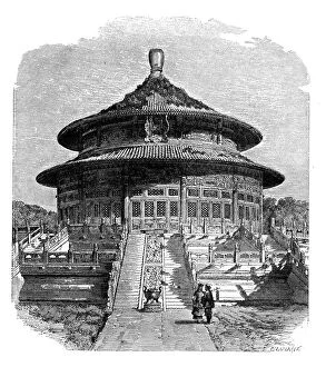 The Temple of Heaven, Peking, c1890.Artist: Laplante