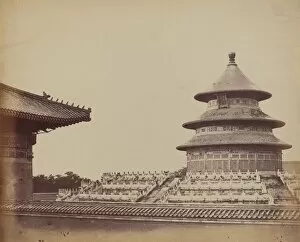 Beato Felix Gallery: Temple of Heaven from the Place Where the Priests Are Burnt, in the Chinese City