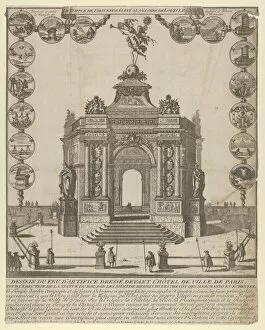 King Louis Xiv Of France Gallery: The Temple of Honor of the Glory of Louis le Grand, 1689. 1689. Creator: Anon