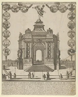 Louis Dieudonn And Xe9 Prints: The Temple of Honor of the Glory of Louis le Grand, 1689. 1689. Creator: Anon
