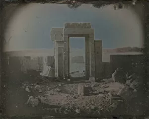 Joseph Philibert Girault De Prangey Gallery: Temple of Horus, Edfu, 1842-44. Creator: Joseph Philibert Girault De Prangey