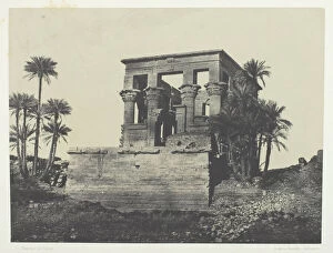 Egypte Nubie Palestine Et Syrie And Gallery: Temple Hypethre, Philoe;Nubie, 1849 / 51, printed 1852. Creator: Maxime du Camp