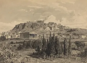 Themistokles Von Eckenbrecher Prints: Temple of Hyphaestus, 1890. Creator: Themistocles von Eckenbrecher