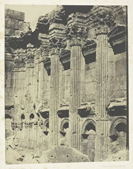 Maxime Du Camp Gallery: Temple De Jupiter aBaalbeck (Heliopolis, Interieur Du Naos;Syrie