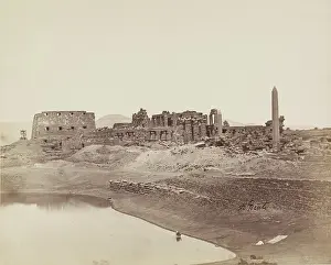 12th Dynasty Prints: Temple of Karnak from the Sacred Lake