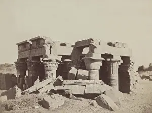 Kom Ombo Prints: Temple of Kom Ombo on the Eastern Bank of the Nile, c1850. Creator: Anon