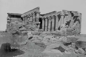 Nubia Prints: The Temple of Mahannaka, Nubia, 1857. Creator: Francis Frith