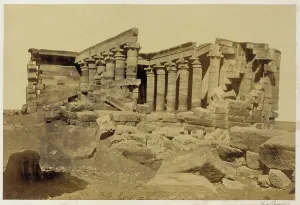 Nubia Prints: The Temple of Mahannaka, Nubia, 1857. Creator: Francis Frith